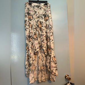 Midi skirt floral print NWT